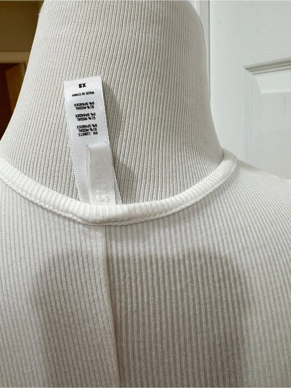 SKIMS Soft lounge White Sleeveless Ribbed Maxi Dress XS - Picture 5 of 5